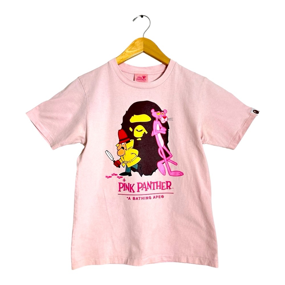 Pink Panther x A Bathing Ape Bape Pink Tee Shirt Size XS